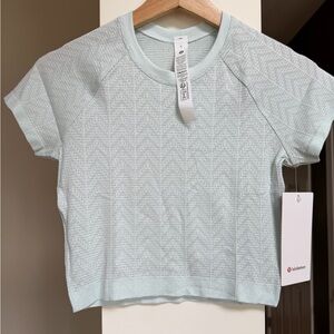 lululemon athletica Swiftly Pointelle Cropped Short-Sleeve Shirt